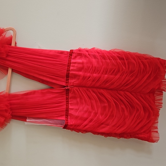 Sau LeeHarlie Body-Con Cocktail Dress - Shade Red Size 10 - Picture 7 of 7